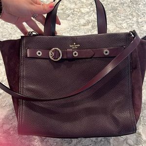 Purple suede Kate Spade bag